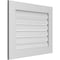 Ekena Millwork Vertical Surface Mount PVC Gable Vent: Functional, w/ 3-1/2"W x 1"P Standard Frame, 30"W x 24"H GVPVE30X2401SF - alternate 2